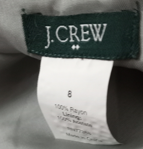 J. Crew Slate Grey Fully Lined Sheath Dress- Size: 8 - Picture 4 of 12